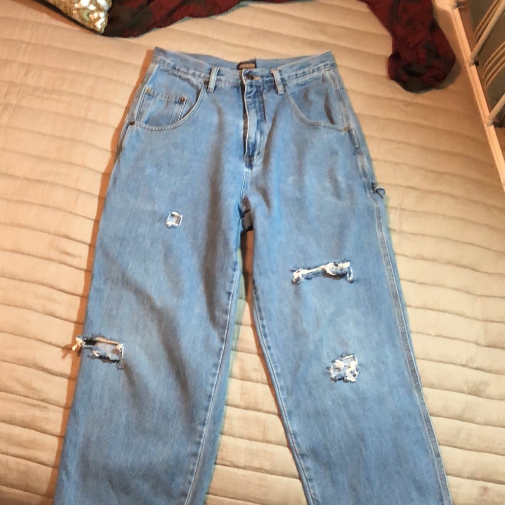 Guide Gear mile high waist, wide leg ankle jeans